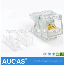 Offre d&#39;usine Réseau Câble Keystone RJ45 Jack Cat5e mur de Keystone sans blindage